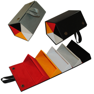Handgefertigter Faltkoffer mit 5 Fächern und verschiedenen Farben 060001585