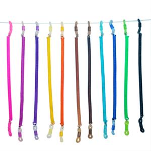 Elastische Spiralbrille für Kinder, schmale Kordel in einfarbigen Farben